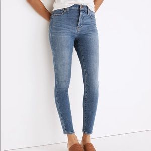 Madewell 10" High-Rise Skinny Crop Jeans in Bradfield Wash Size 29 $138 ND611